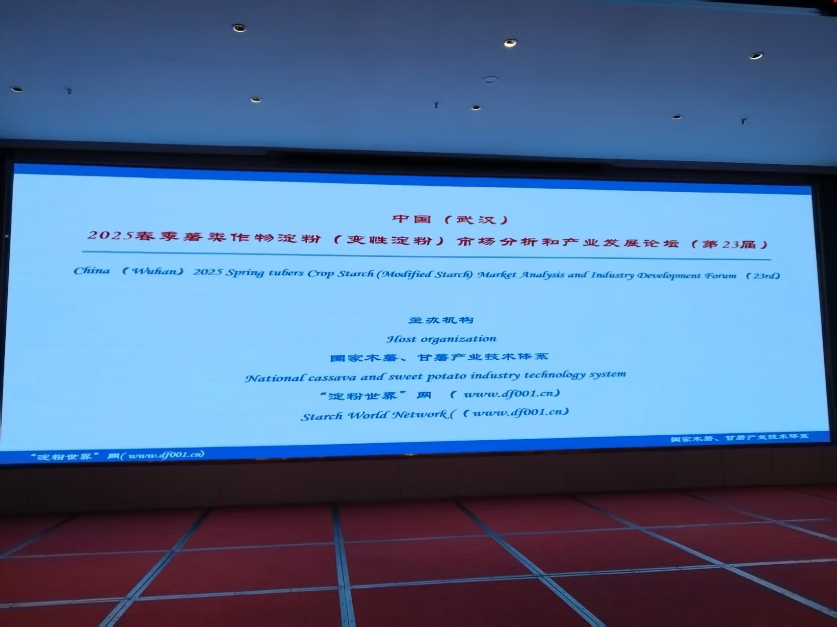 中国（武汉） 2025春季薯类作物淀粉（变性淀粉）市场分析和产业发展论坛(第23